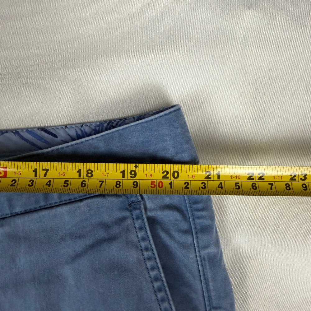 Tommy Bahama Boracay Shorts Mens 40 Blue Cotton Tencel Blend Flat Front Chino - Picture 4 of 8